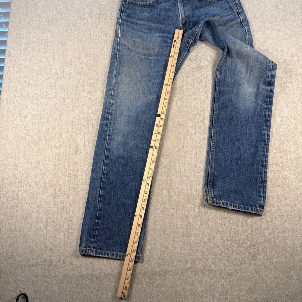 Levi's 505 Jeans Mens 31x32 Blue Straight Leg Regular Fit Denim